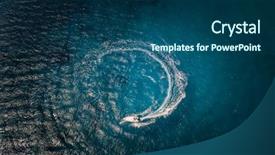  Presentation with summer time - PPT theme enhanced with transportation and summer leisure time background and a ocean colored foreground