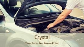  Presentation with transportation - Slide deck having transportation and vehicle concept - man background and a soft green colored foreground