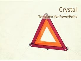Powerpoint Graphics/animation Transportation And Winter Concept Closeup Of Warning PPT Template ...