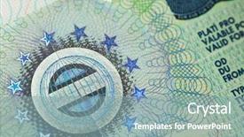  Presentation with page border - Slide set with visa in a passport page background and a light blue colored foreground