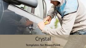  Presentation with ownership - PPT theme enhanced with transportation crime and ownership concept background and a coral colored foreground