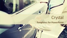  Presentation with ownership - PPT theme featuring transportation crime and ownership concept background and a soft green colored foreground