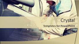  Presentation with ownership - Cool new slide deck with transportation crime and ownership concept backdrop and a lemonade colored foreground