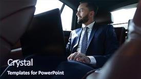  Presentation with transportation - Cool new theme with transportation interactive - businessman working with laptop backdrop and a  colored foreground