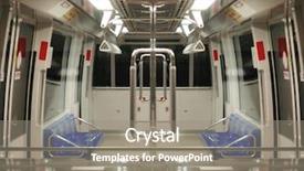  Presentation with mass - PPT theme enhanced with transportation mrt - carriage of mass rapid transit background and a gray colored foreground