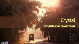  Presentation with sri lanka - Slides featuring road on sri lanka background and a tawny brown colored foreground