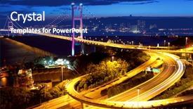  Presentation with transportation - Cool new slide deck with  backdrop and a  colored foreground