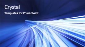  Presentation with tunnel - PPT theme consisting of transportation technology - train moving fast in tunnel background and a navy blue colored foreground