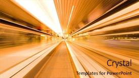  Presentation with transportation traffic - Slides with safety slips trips falls - yellow triangular sign warning background and a soft green colored foreground