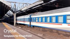 Presentation with station - Beautiful theme featuring railway high speed red passenger - subway station of beijing china backdrop and a coral colored foreground