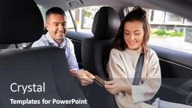  Presentation with transportation - Slide deck consisting of transportation-vehicle-and-payment-concept background and a dark gray colored foreground