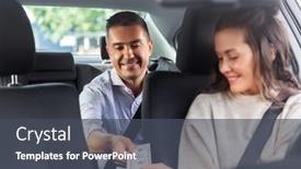  Presentation with transportation - PPT layouts featuring transportation-vehicle-and-payment-concept background and a dark gray colored foreground