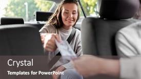  Presentation with transportation - Amazing slide set having transportation-vehicle-and-payment-concept backdrop and a dark gray colored foreground