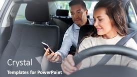  Presentation with transportation - Cool new presentation with transportation-vehicle-and-people-concept backdrop and a gray colored foreground