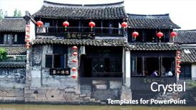  Presentation with chinese - Cool new presentation design with transprotation - chinese building backdrop and a  colored foreground