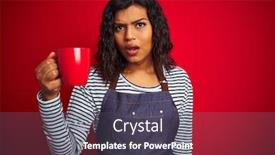  Presentation with transgender - Colorful PPT theme enhanced with lgbt fobia - transsexual transgender barista woman holding backdrop and a dark gray colored foreground