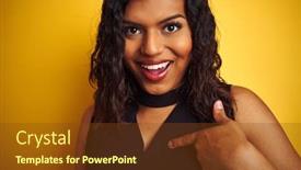  Presentation with transgender - Audience pleasing PPT theme consisting of transsexual-transgender-woman-wearing-black backdrop and a tawny brown colored foreground