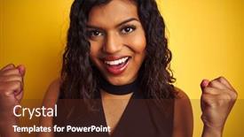  Presentation with transgender - Slide set having transsexual-transgender-woman-wearing-black background and a tawny brown colored foreground