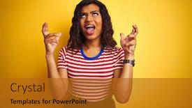  Presentation with transgender - Amazing presentation design having transsexual-transgender-woman-wearing-stiped backdrop and a gold colored foreground