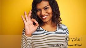  Presentation with transgender - Amazing PPT theme having transsexual-transgender-woman-wearing-striped backdrop and a yellow colored foreground