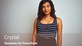  Presentation with transgender - Presentation consisting of transsexual-transgender-woman-wearing-striped background and a coral colored foreground