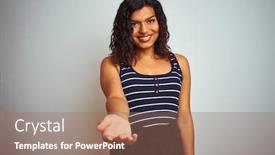  Presentation with transgender - Slide set featuring transsexual-transgender-woman-wearing-striped background and a coral colored foreground