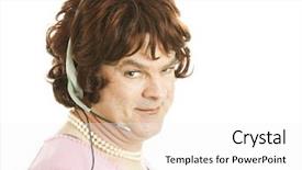  Presentation with customer service - Colorful PPT layouts enhanced with transvestite phone sex worker backdrop and a white colored foreground