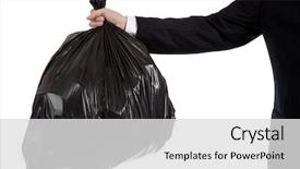  Presentation with black business - Presentation enhanced with trash - bad debt theme background and a light gray colored foreground