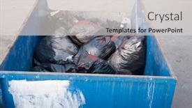  Presentation with steel - Colorful theme enhanced with trash-is-made backdrop and a light gray colored foreground