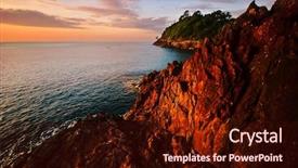  Presentation with minerals and rocks - Slides with trat koh chang island kingdom background and a  colored foreground