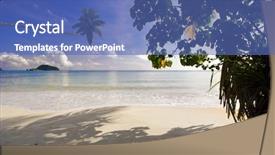  Presentation with tropical - Slides having trat koh mak island kingdom background and a  colored foreground