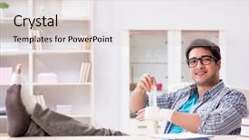  Presentation with injury - Beautiful theme featuring trauma education - young student man with hand backdrop and a  colored foreground