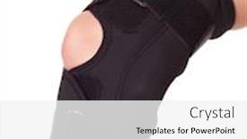  Presentation with trauma - Slides enhanced with trauma of knee in brace background and a white colored foreground