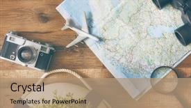  Presentation with adventure - Cool new presentation with travel - go on an adventure backdrop and a coral colored foreground