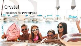  Presentation with broken family children sad - Theme consisting of travel - image of stylish happy family background and a white colored foreground