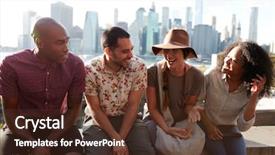  Presentation with nurse visiting family a new born - Audience pleasing slide deck consisting of travel america - friends visiting new york backdrop and a tawny brown colored foreground