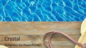  Presentation with rv travel rv camper - Beautiful slide deck featuring travel and beach items backdrop and a coral colored foreground