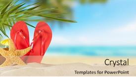  Presentation with summer holiday - Theme featuring travel and beach vacation free background and a lemonade colored foreground