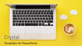  Presentation with online travel - Presentation enhanced with travel-and-online-booking-concept background and a yellow colored foreground