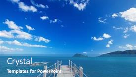  Presentation with time travel - Audience pleasing theme consisting of travel-and-vacation-concept-wooden backdrop and a teal colored foreground