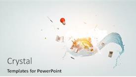  Presentation with world travel - Slide deck enhanced with travel-around-the-world-mixed background and a white colored foreground