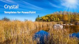  Presentation with water dam - Amazing theme having travel around the world backdrop and a  colored foreground