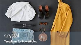  Presentation with flat lay of female sport - Audience pleasing PPT theme consisting of travel arrangement - flat lay shot of female backdrop and a gray colored foreground