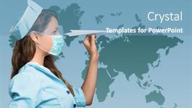  Presentation with covid coronavirus - PPT layouts featuring travel-concept-covid-coronavirus-concept background and a teal colored foreground