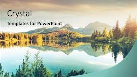  Presentation with shenandoah national park big meadows - Slide set with travel destination beauty of earth background and a soft green colored foreground