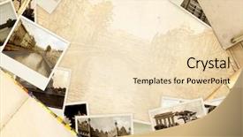  Presentation with travel diary - Audience pleasing theme consisting of travel diary - grunge background with old book backdrop and a lemonade colored foreground