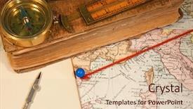  Presentation with travel diary - Amazing slides having travel diary - vintage 1907 copyright - expired backdrop and a lemonade colored foreground