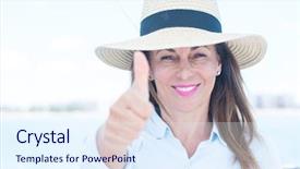  Presentation with black women beautiful woman - Cool new PPT layouts with travel excel - beautiful middle age woman traveling backdrop and a  colored foreground