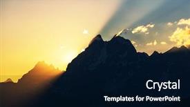  Presentation with mountains - Cool new theme with travel excel - ushba peak caucasus mountains svaneti backdrop and a  colored foreground