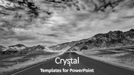  Presentation with black road - Cool new presentation design with clouds ladakh jammu and kashmir backdrop and a dark gray colored foreground